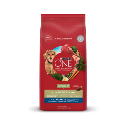 PURINA ONE Cachorros con Pollo y Carne