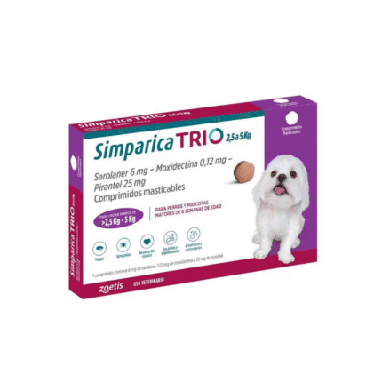 Simparica TRIO (2,5 A 5KG)