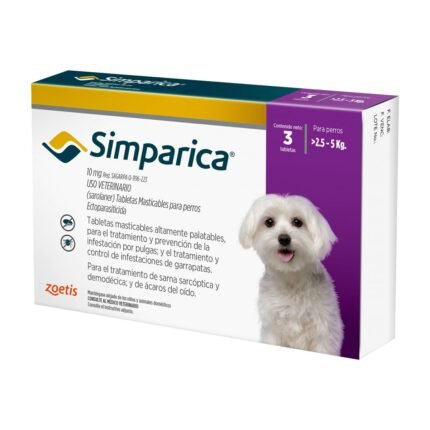 Simparica 10mg (2,5 a 5kg)