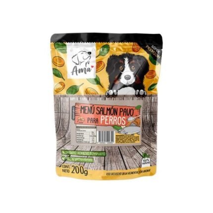 AMA Alimento húmedo salmón pavo 200g pouch