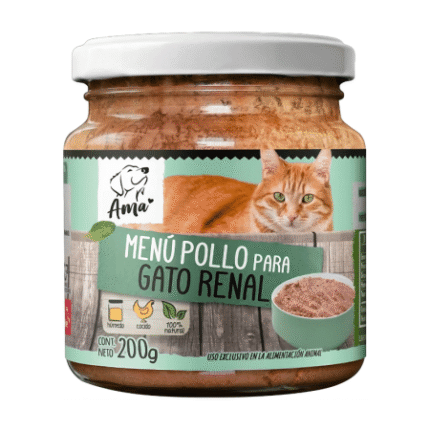 AMA Menú pollo gato renal 200g tarro